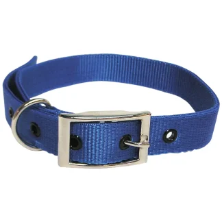 Nylon Kid Goat Collar Blue