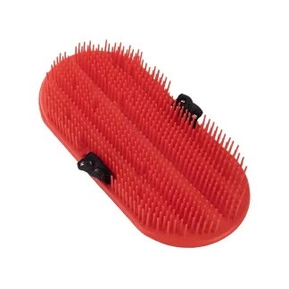 Plastic Grooming Brush With Elastic Strap