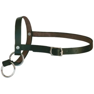 Black Leather Leading Calf Halter