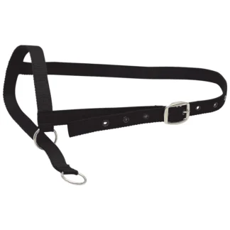 Black Nylon Cow Leading Halter