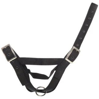Nylon Cow Tethering Halter Black