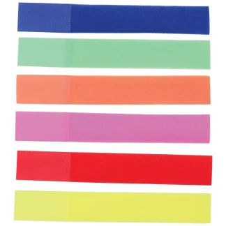 Velcro Nylon Leg Bands Mixed Colour 10 Pack