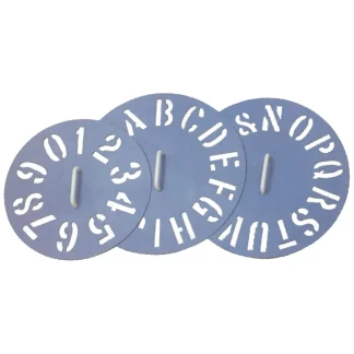 Wool Bale Stencil A-Z 2 Discs