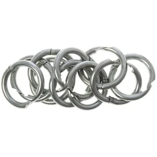 Nickel Plated Pig Rings 10 Pack