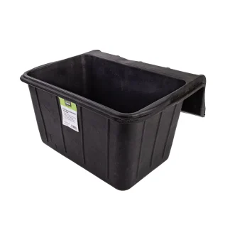 Recycled Rubber Rail Mount Feed Tub 16L