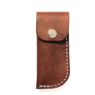 Stitched Leather Knife Pouch 11cm