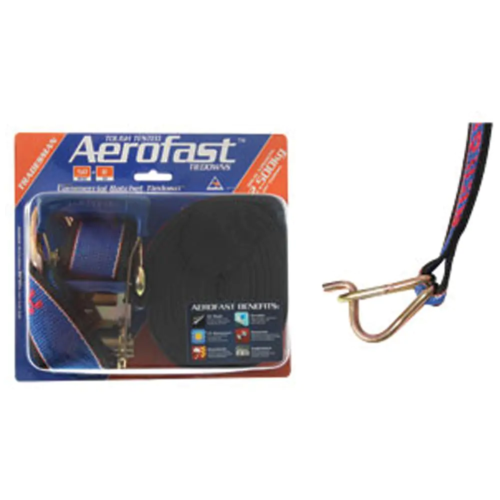 Aerofast Ratchet Tiedown 6m x 50mm K-Hook