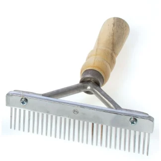 Economy Natural Handle Grooming Comb 5in