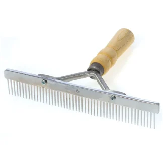 Economy Natural Handle Grooming Comb 9in