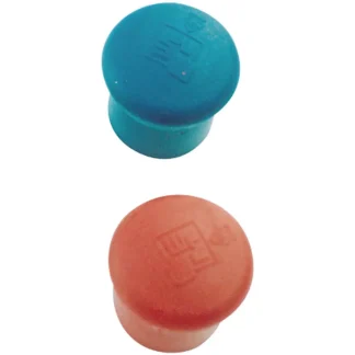 Kick Stop End Cap Red/Blue (Pair)