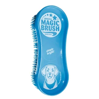 MagicBrush Dog Grooming Brush Blue