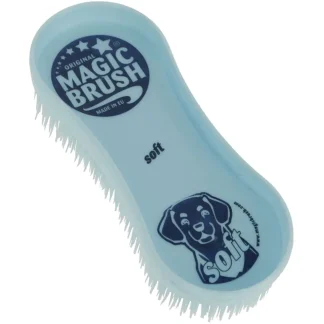 MagicBrush Dog Grooming Brush Blue Soft