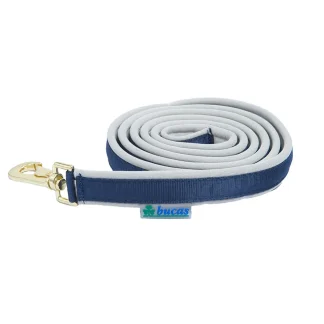 Bucas Dublin Padded Lead Navy Silver